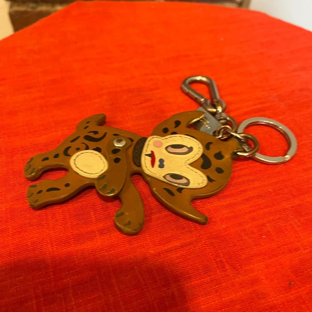 Coach Baseman X Coach Buster Le Fauve Key Ring Purse Bag Charm F58071 Rare - Picture 11 of 12